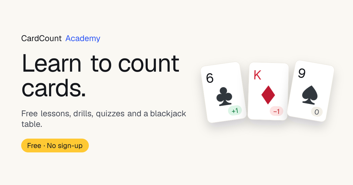 CardCount Academy — Free Blackjack Card Counting Trainer